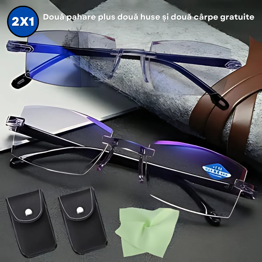 Ochelari Inteligenti Anti-Radiații - Vision™ + Husă din Piele (Ofertă 1+1 gratuit)