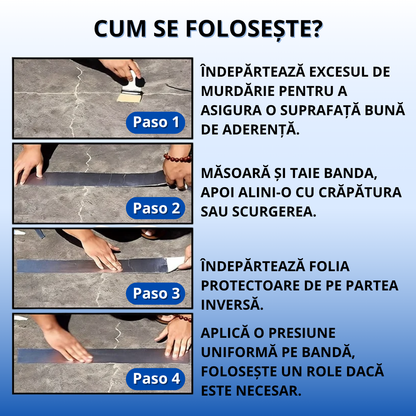 Bandă de Etanșare Impermeabilă Ultra-Rezistentă FlexForte™