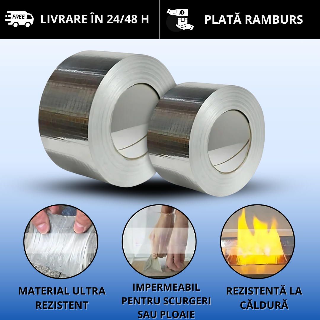 Bandă de Etanșare Impermeabilă Ultra-Rezistentă FlexForte™